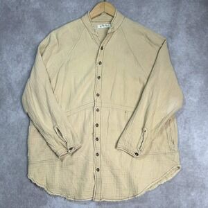 We The Free Free People Summer Daydream Button Down Cotton Tunic Top S Boho Chic